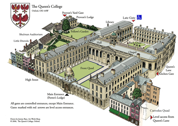 New College Oxford Map Cw12 Maps And Rooms | Software Sustainability Institute