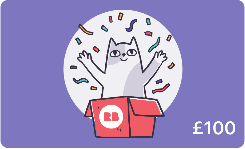 Image of a Redbubble £100 digital gift card