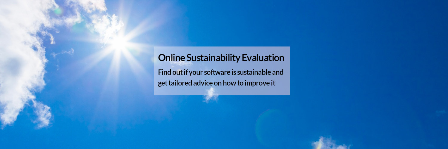 Online Sustainability Evaluation