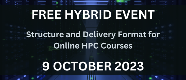 Structure and delivery format for Online HPC courses