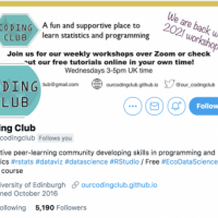 Screenshot of Coding Club's Twitter header