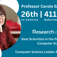 Carole Goble 411th world ranking and 26th uk ranking best computer scientists