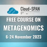 Cloud-SPAN logo, Free Course on Metagenomics